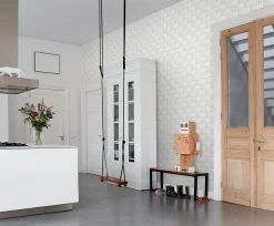 ESTAhome papier peint carreaux de ciment blanc - 53 cm x 10.05 m - 139120