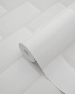 ESTAhome papier peint carreaux de ciment blanc - 53 cm x 10.05 m - 139120