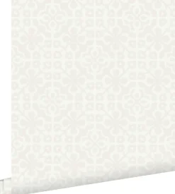 ESTAhome papier peint carreaux de ciment argent - 53 cm x 10.05 m - 128041
