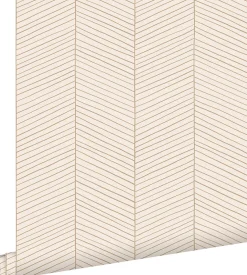 ESTAhome papier peint chevron couleur sable et beige - 53 cm x 10.05 m - 139565