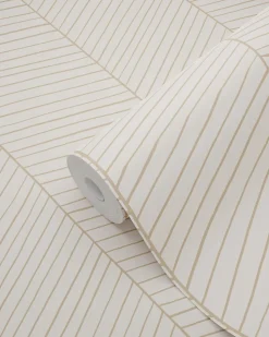 ESTAhome papier peint chevron couleur sable et beige - 53 cm x 10.05 m - 139565