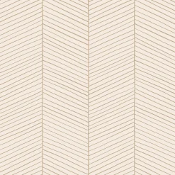 ESTAhome papier peint chevron couleur sable et beige - 53 cm x 10.05 m - 139565