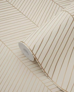 ESTAhome papier peint chevron rose pêche clair - 53 cm x 10.05 m - 139450