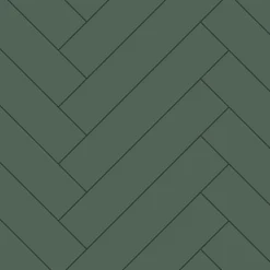 ESTAhome papier peint chevron vert foncé - 53 cm x 10.05 m - 139222