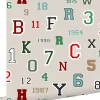 ESTAhome papier peint chiffres et lettres beige - 53 cm x 10.05 m - 138834