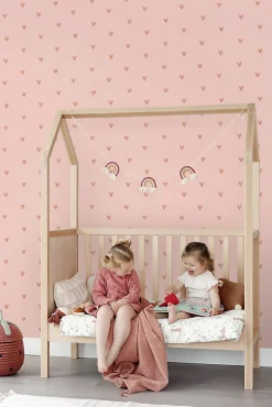 ESTAhome papier peint coeurs rose - 53 cm x 10.05 m - 139770