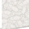 ESTAhome papier peint coquelicots gris et blanc - 53 cm x 10.05 m - 139704