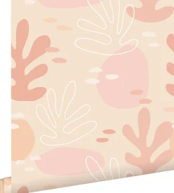 ESTAhome papier peint corail rose clair - 50 x 900 cm - 139541