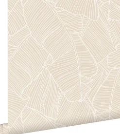 ESTAhome papier peint feuilles beige - 53 cm x 10.05 m - 130931