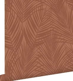 ESTAhome papier peint feuilles de palmier terracotta - 53 cm x 10.05 m - 139370