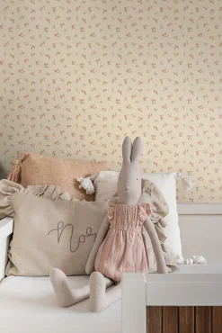 ESTAhome papier peint fleurs intage beige - 53 cm x 10.05 m - 139834