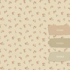 ESTAhome papier peint fleurs intage beige - 53 cm x 10.05 m - 139834