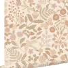 ESTAhome papier peint fleurs et oiseaux beige et rose clair - 53 cm x 10.05 m - 139868