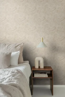 ESTAhome papier peint fleurs beige - 53 cm x 10.05 m - 139795