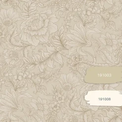 ESTAhome papier peint fleurs beige - 53 cm x 10.05 m - 139795