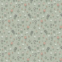 ESTAhome papier peint fleurs vert grisé - 53 cm x 10.05 m - 139287