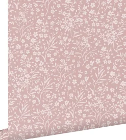 ESTAhome papier peint fleurs rose - 53 cm x 10.05 m - 139884