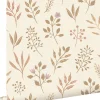 ESTAhome papier peint fleurs au style scandinave beige - 53 cm x 10.05 m - 139738