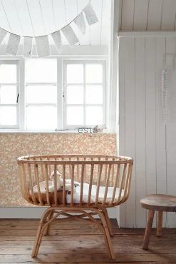 ESTAhome papier peint fleurs terracotta claire - 53 cm x 10.05 m - 139580