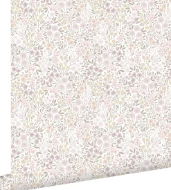 ESTAhome papier peint fleurs rose lilas - 53 cm x 10.05 m - 139531