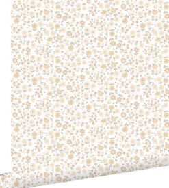 ESTAhome papier peint fleurs beige - 53 cm x 10.05 m - 139578