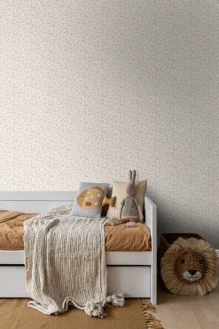 ESTAhome papier peint fleurs beige - 53 cm x 10.05 m - 139578