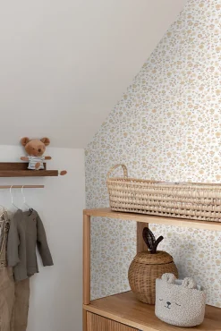 ESTAhome papier peint fleurs beige - 53 cm x 10.05 m - 139578