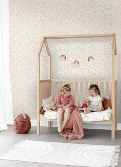 ESTAhome papier peint fleurs beige - 53 cm x 10.05 m - 139578