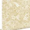 ESTAhome papier peint fleurs or - 53 cm x 10.05 m - 139549