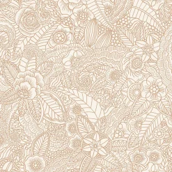 ESTAhome papier peint fleurs beige - 53 cm x 10.05 m - 139547