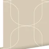 ESTAhome papier peint formes géométriques beige - 0.53 x 10.05 m - 139649