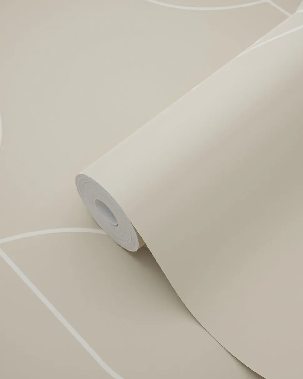 ESTAhome papier peint formes géométriques beige - 0.53 x 10.05 m - 139649