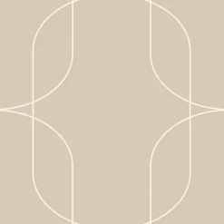 ESTAhome papier peint formes géométriques beige - 0.53 x 10.05 m - 139649