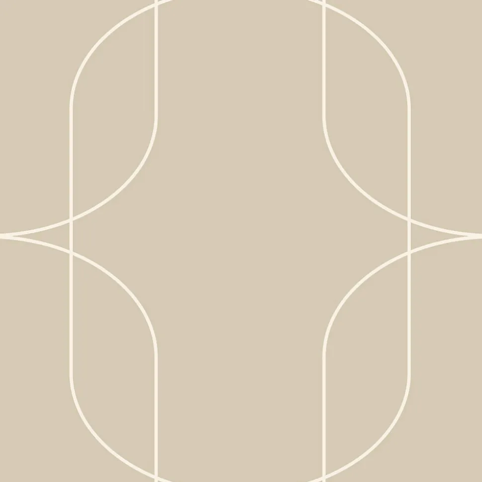 ESTAhome papier peint formes géométriques beige - 0.53 x 10.05 m - 139649