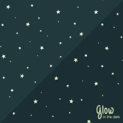 ESTAhome papier peint glow-in-the-dark étoiles fluorescentes bleu foncé - 53 cm x 10.05 m - 139262
