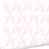ESTAhome papier peint graphique 3D rose clair - 53 cm x 10.05 m - 138911