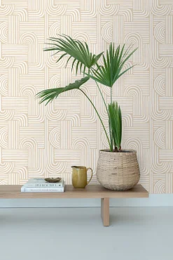 ESTAhome papier peint graphique 3D sable beige - 53 cm x 10.05 m - 139935