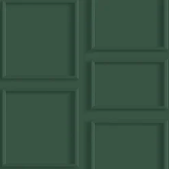 ESTAhome papier peint lambris vert foncé - 50 x 900 cm - 139931