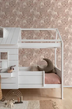 ESTAhome papier peint licornes vieux rose - 53 cm x 10.05 m - 139876