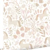 ESTAhome papier peint licornes beige - 53 cm x 10.05 m - 139873