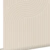 ESTAhome papier peint lignes graphiques beige - 50 x 900 cm - 139927