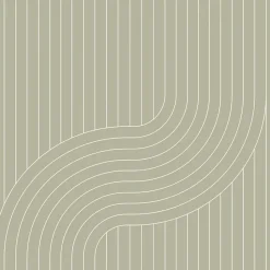 ESTAhome papier peint lignes graphiques vert cendré - 50 x 900 cm - 139926
