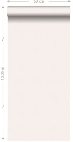 ESTAhome papier peint lin rose poudre clair - 53 cm x 10.05 m - 139023