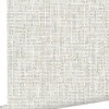 ESTAhome papier peint lin gris chaud clair - 53 cm x 10.05 m - 148660
