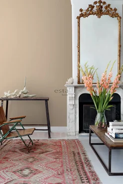 ESTAhome papier peint lin beige chaud - 53 cm x 10.05 m - 139472
