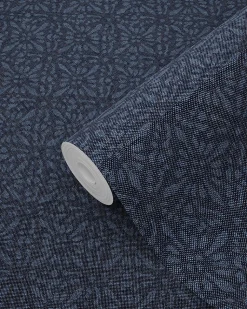 ESTAhome papier peint motif oriental bleu - 53 cm x 10.05 m - 148322
