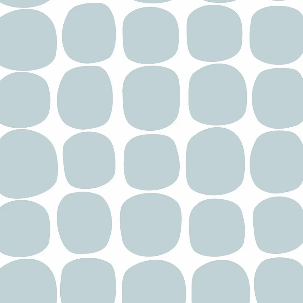 ESTAhome papier peint motif graphique bleu clair et blanc - 53 cm x 10.05 m - 139088