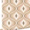 ESTAhome papier peint ornements au style rétro beige et marron - 50 x 900 cm - 130985