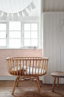 ESTAhome papier peint peau de léopard rose pêche - 53 cm x 10.05 m - 128821