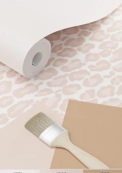 ESTAhome papier peint peau de léopard rose clair - 53 cm x 10.05 m - 139150